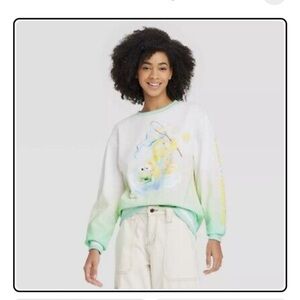 Women's Care Bears x Sanrio Crewneck Graphic Sweatshirt - Green Size Medium